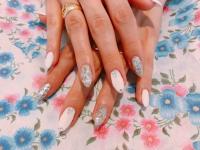 シルバーホロ&ホワイト